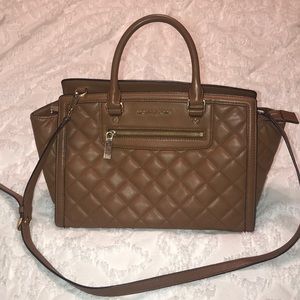 Michael Kors Quilted Crossbody Handbag Purse